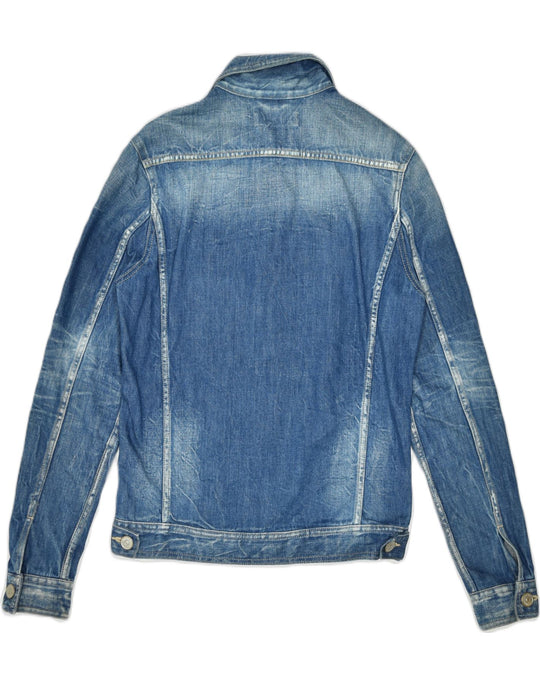Mens Denim Jacket Jack & Jones Distressed Classic Western Style Jeans Jacket  | eBay